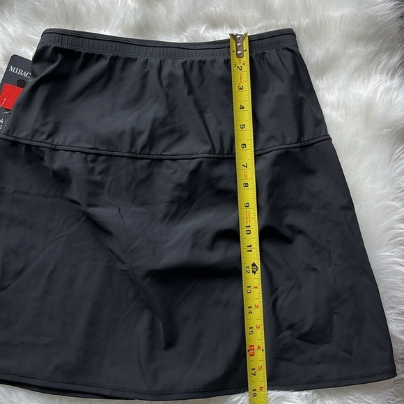🆕 Miracle Suit Fit & Flair Swim Skirt with Zip Pocket Size 8 Black - Picture 5 of 11